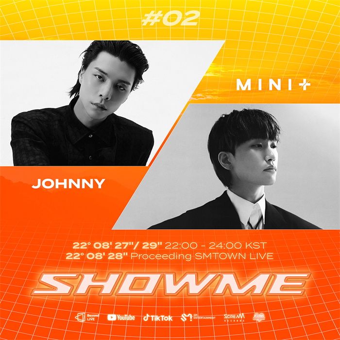 JOHNNY和DJ兼制作人MINIT将出演8月27日举办的“SHOWME”第二季第二场公演！